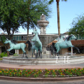 Hot Sale Large Outdoor Bronze Horse Statue Water Fountain
